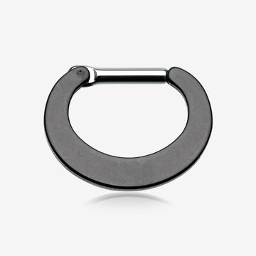 Colorline Basic Steel Loop Septum Clicker-Black